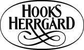 Hooks Herrgård logotyp i klassisk design som symboliserar elegans, tradition och gästfrihet.