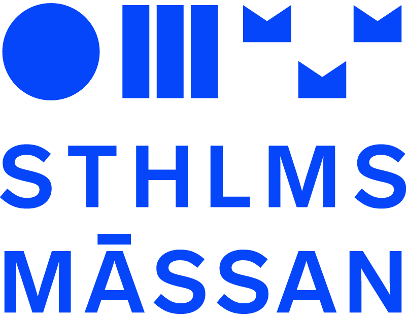 Stockholmsmässan logotyp med modern och stilren typografi