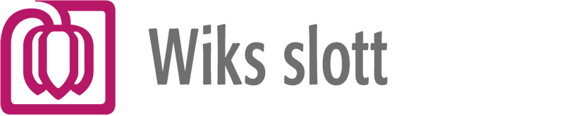 Wiks Slott logotyp med klassisk och elegant typografi