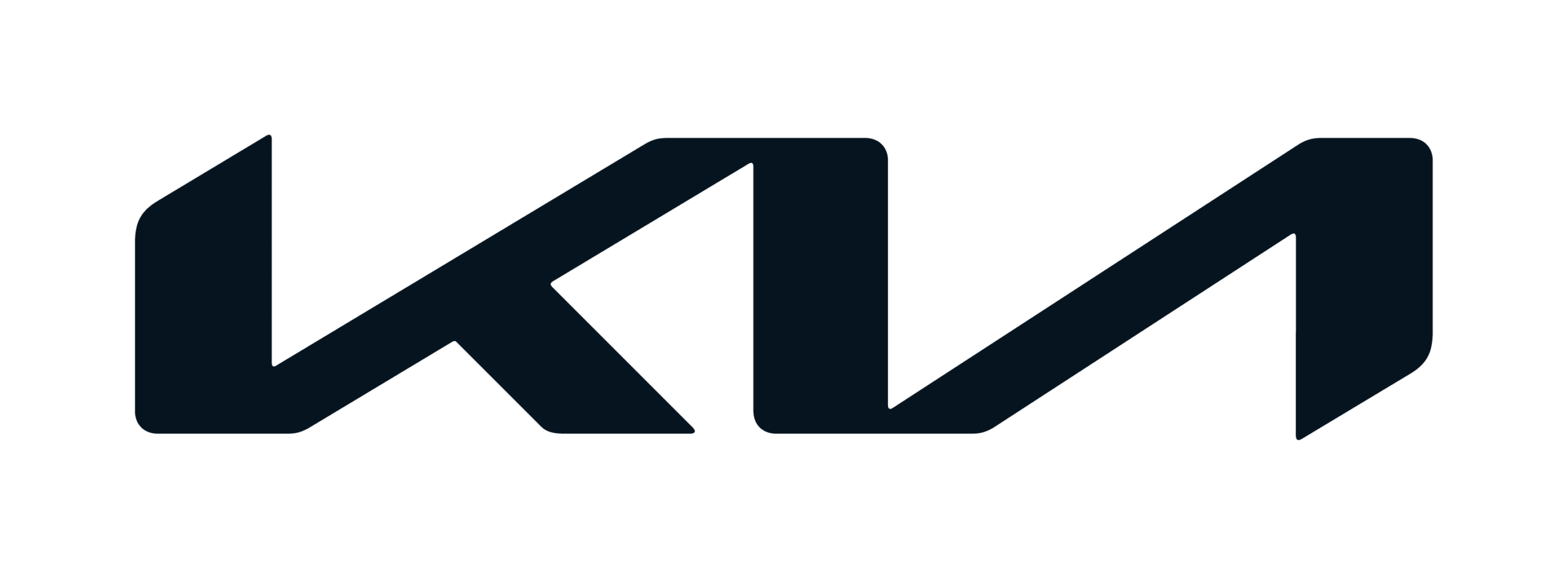 "KIA:s logotyp i företagets karakteristiska design."