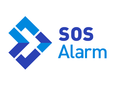 SOS alarm logga
